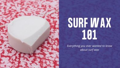 a picture of a bar of surf wax on a board with the text surf wax 101
