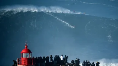 surfing Nazare portugal, biggest wave ever recorded
